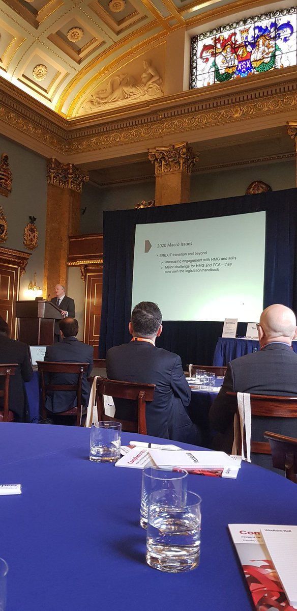 ComPeerLimited's tweet photo. Up first, Ian Cornwall from @PIMFA_UK giving a snapshot of key issues for 2020 and beyond #compeerlive #WealthManagement #compliance https://t.co/vvheMiElbR