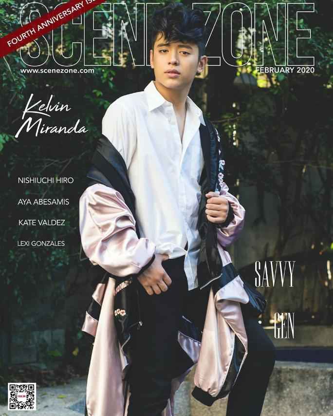 Kapuso breakthrough actor KELVIN MIRANDA is also on the cover of <a href="/scenezonemag/">scenezonemag</a>'s fourth anniversary issue.