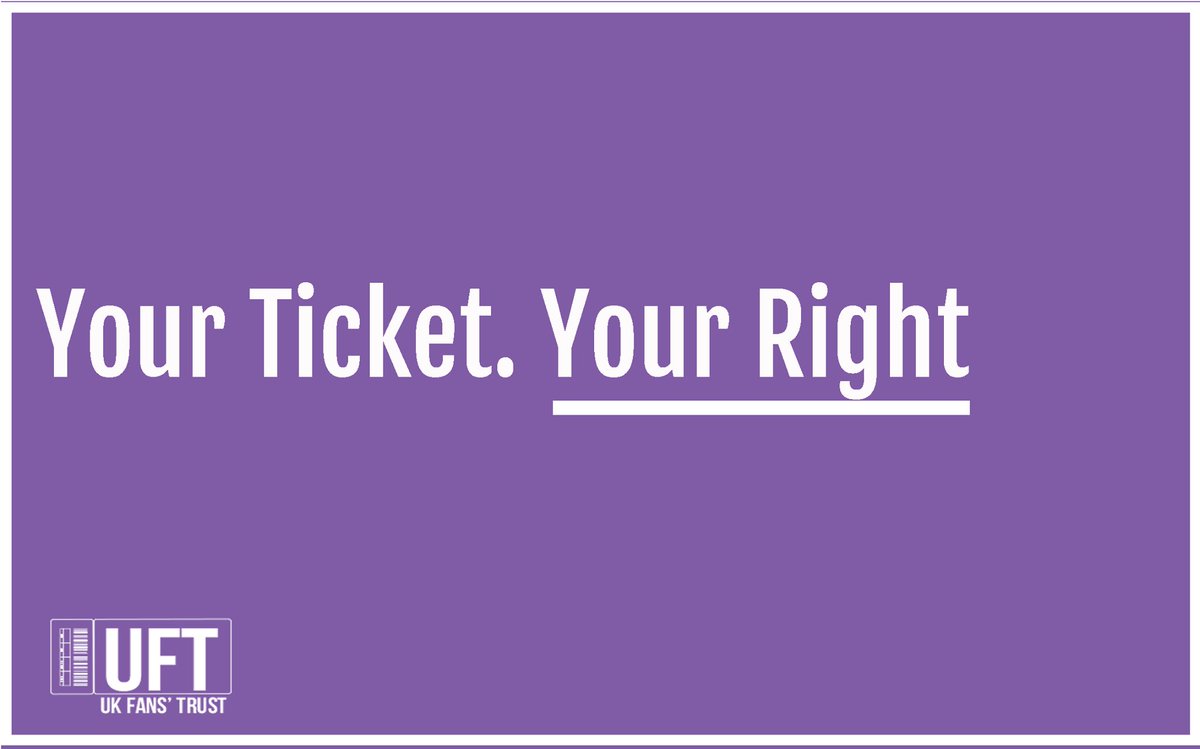 UK_fanstrust's tweet photo. We should have equal access to tickets. You should not have to be a well-connected insider or royalty to attend an event. Event organisers should not be allowed to hold back tickets from the general public. #UFT #FansRights https://t.co/PvS8vBmeZf