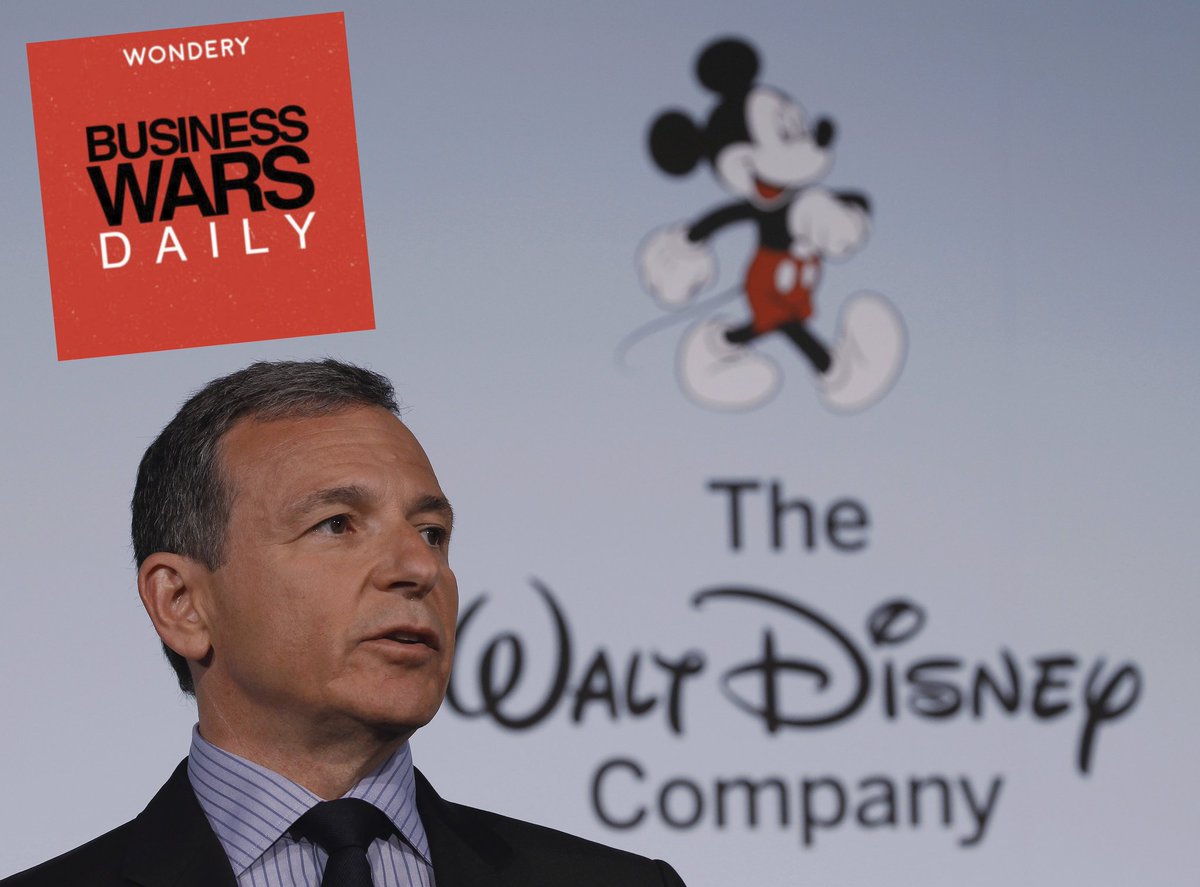 Today's podcast: Bob Iger Abruptly steps down from Disney. Full ep -  play.google.com/store/apps/det… #businesswarsdaily #disney #podcasts