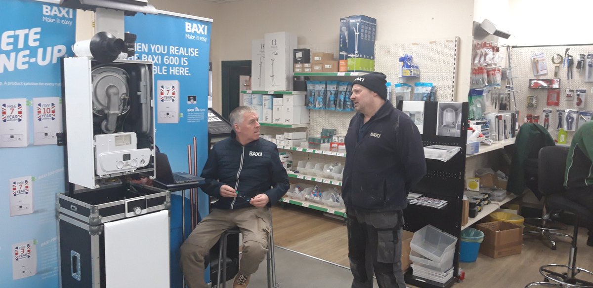 It's like waiting for bus....the #BaxiBus The installers just keep rolling in here at <a href="/JTAtkinsonBM/">JT Atkinson Builders Merchant</a> #BishopAuckland <a href="/ptrotman_baxi/">Combi King</a> The #CombiKing strikes again.