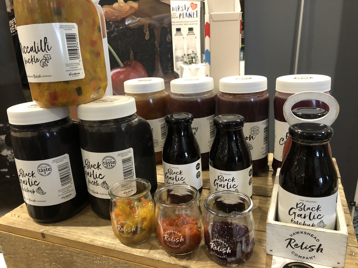 JonathanRelish's tweet image. All set for @wmcclures Food Show @CastleGreenHtl - great to be back launching our NEW @hawksheadrelish POTS #foodservice #singleserve #plasticfree