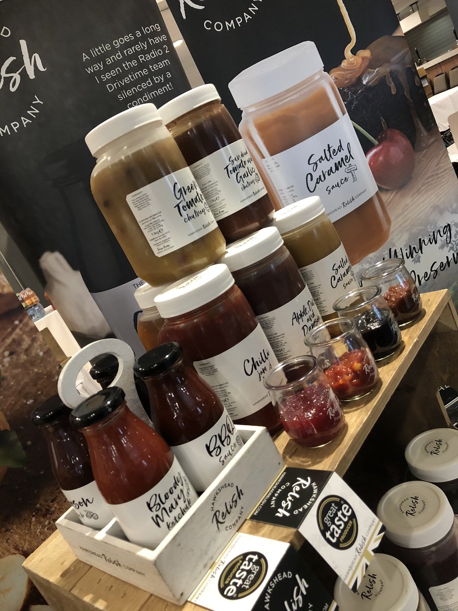 JonathanRelish's tweet image. All set for @wmcclures Food Show @CastleGreenHtl - great to be back launching our NEW @hawksheadrelish POTS #foodservice #singleserve #plasticfree