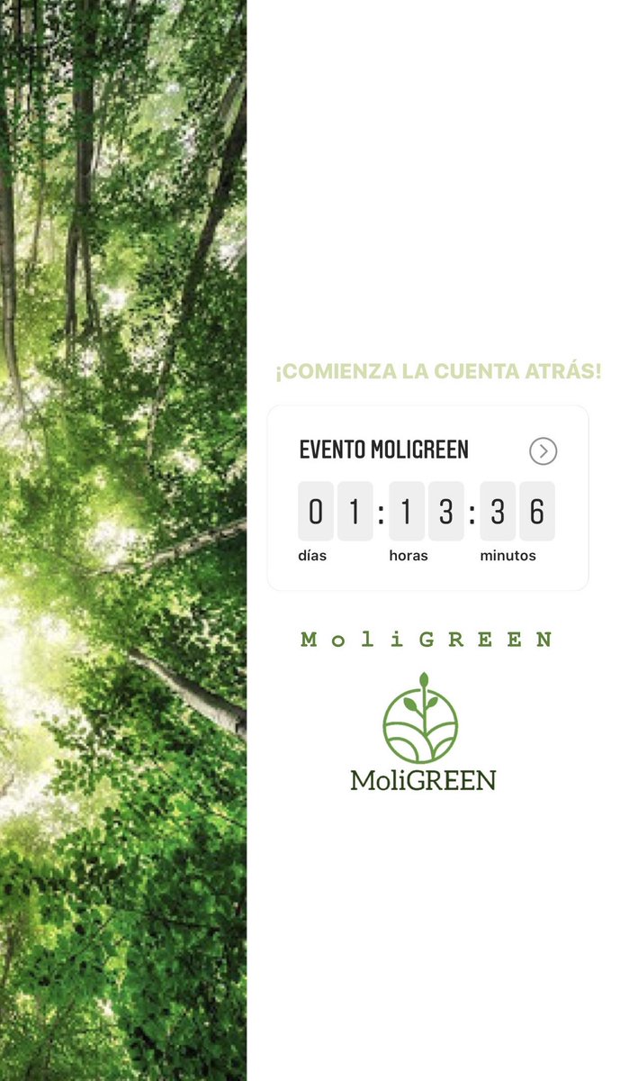 GreenMoli's tweet photo. ¡Comienza la cuenta atrás! 🗓️ https://t.co/OeeIUJt2qP