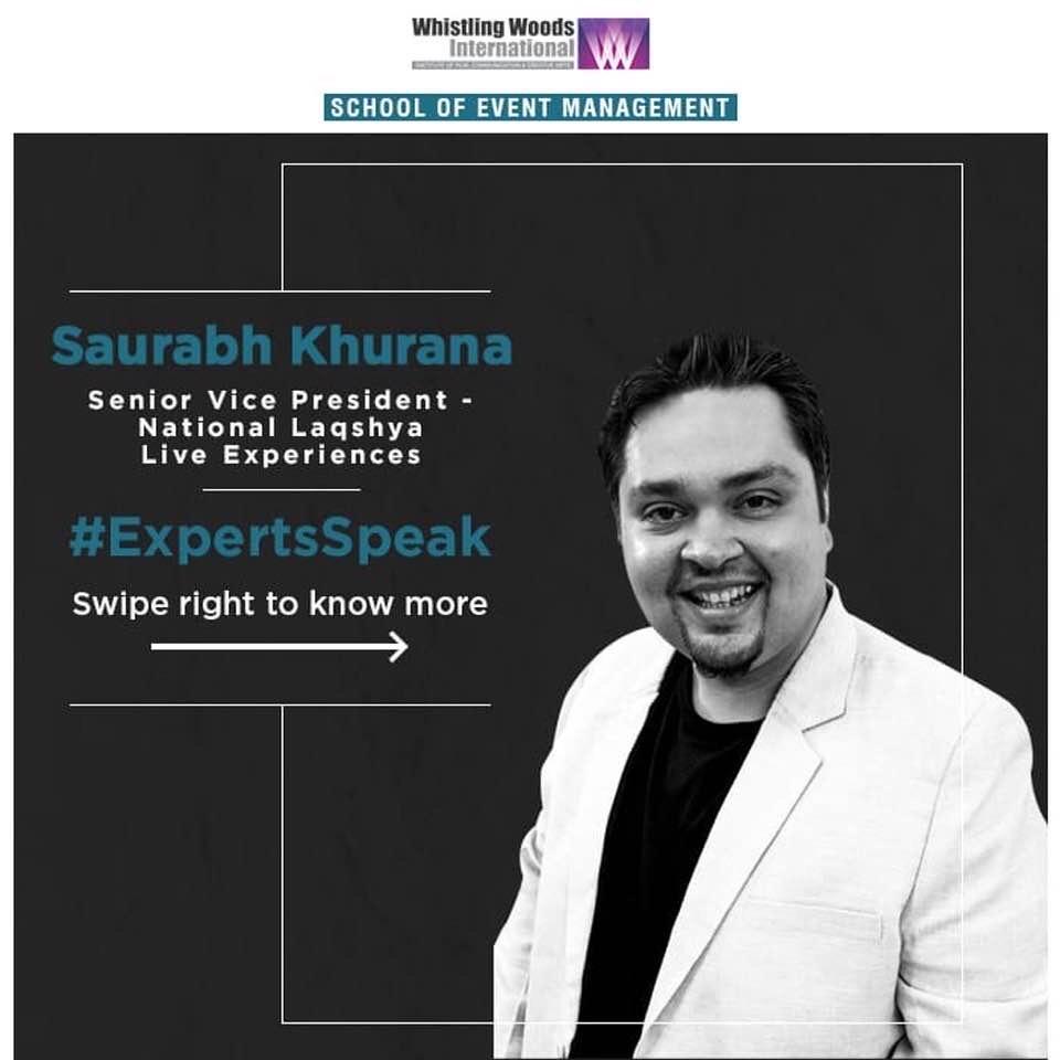 LaqshyaLiveEx's tweet image. Proud to announce that @saurabhk5783, Sr. VP National, LLE will now be sharing his experiences and help create the best industry professionals of the future at @Whistling_Woods School of events

#apniwaLLEtribe #eventprofs
#wwise #dowhatyoulove #lovewhatyoudo #educateyourtommorow