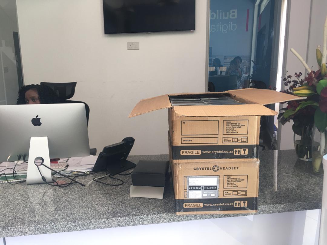 GroupTech24's tweet photo. Headsets delivery for contact centres at @NetOneCellular and @liquidtelecom. Great doing business with you.
Contact us and place your order now!
#tech24group #headsets #netone #liquidtelecom #contactcentre #order https://t.co/zb8GF3Wxrz