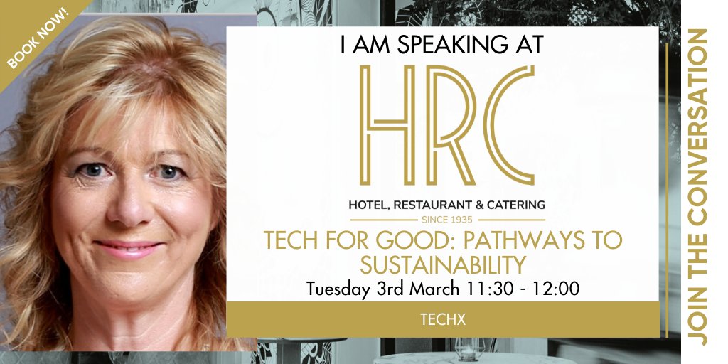 TODAY 11:30, <a href="/HRC_Event/">HRC</a> learn how to reduce food waste, improve sustainability &amp; protect your revenue "Tech for Good: Pathways to Sustainability". Register here to book your seat: buff.ly/3cg27Ku #Hospitality #monitoring #Catering #Sustainability #foodwaste