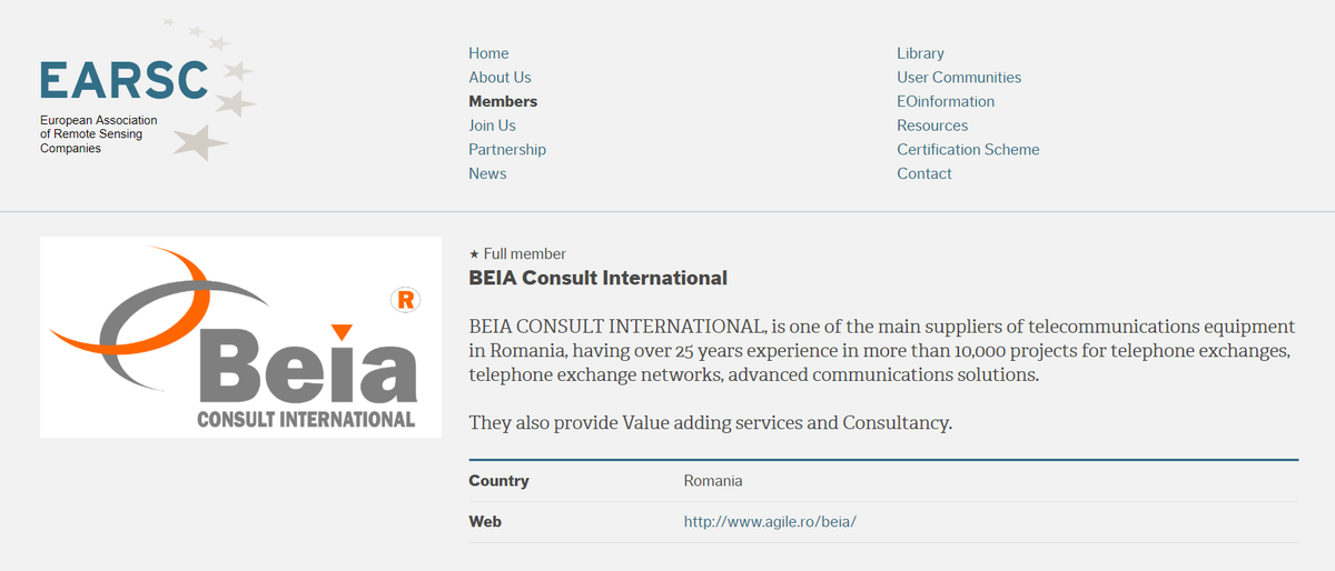beiaconsult's tweet photo. BEIA Consult International is a full member of The European Association of Remote Sensing Companies (EARSC).
https://t.co/NqMYAU0rez https://t.co/smePcmJlyn