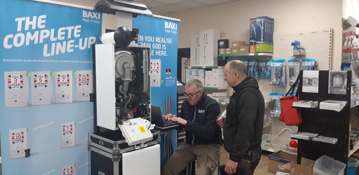 Time to form an orderly queue here <a href="/JTAtkinsonBM/">JT Atkinson Builders Merchant</a> #BishopAuckland to meet the #Legend #CombiKing <a href="/ptrotman_baxi/">Combi King</a> <a href="/baxiboilers/">Baxi UK & Ireland</a>