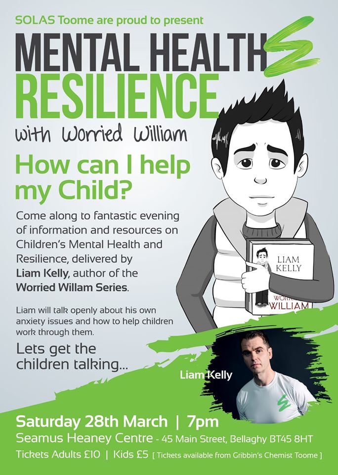 An event not to be missed!! Assisting emotional development in children. 
You can purchase your ticket in aid of Solas Community Support Network from Anita Gribbin Pharmacy, Toome.
<a href="/SolasToome/">Solas Toome</a>  <a href="/SHHomePlace/">Seamus Heaney HomePlace</a> <a href="/bellaghypharmac/">Bellaghy Pharmacy</a> <a href="/BannsidePharmcy/">Bannside Pharmacy</a> <a href="/KennedyPharmacy/">Kennedy's Pharmacy</a>  #CAMHS #livewell