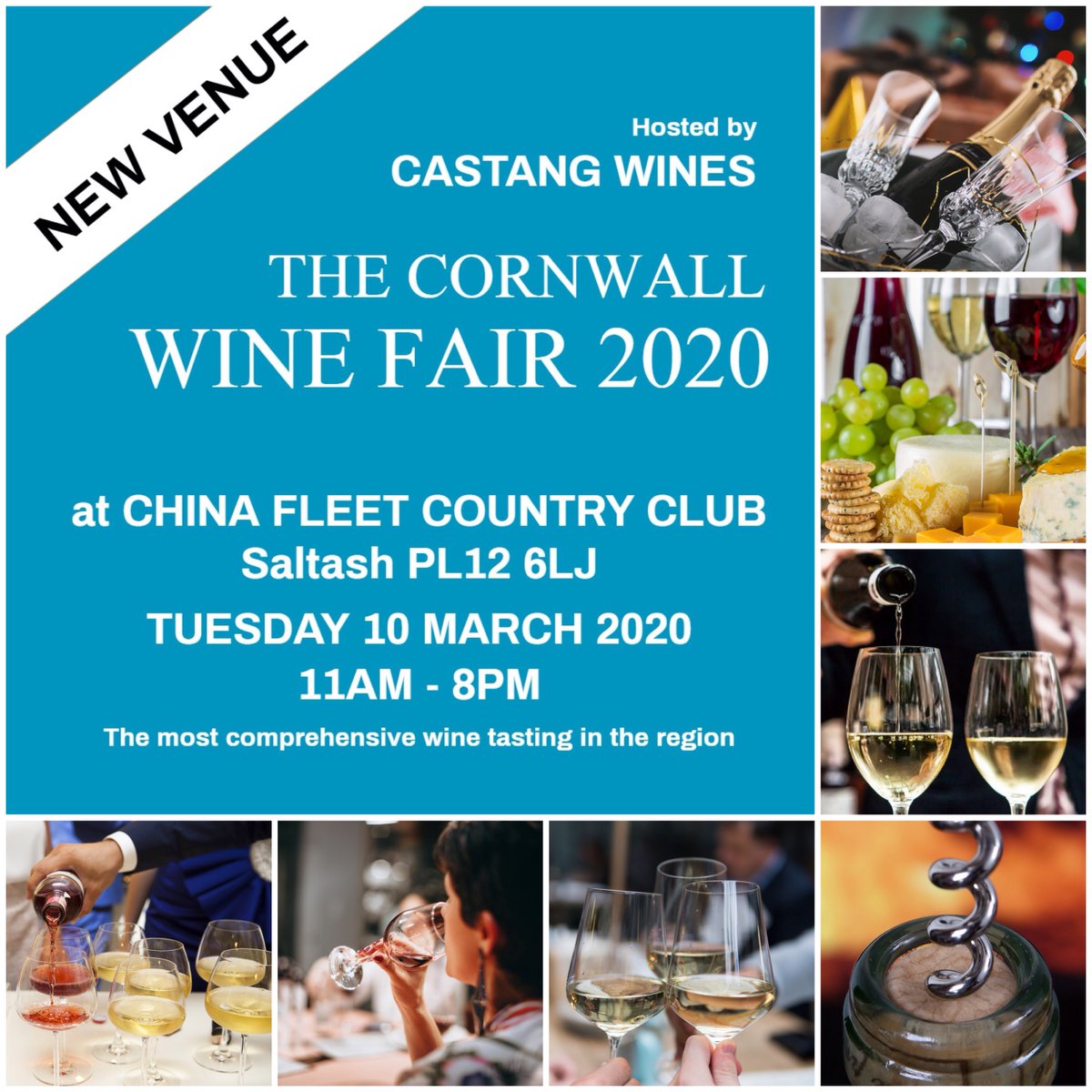 Whether you're in the hospitality business or just a lover of fine wines & spirits, come along to The Cornwall Wine Fair 2020. Over 300 wines, spirits and Champagnes will be open for tasting & the @Castang_wines team will be on hand to offer friendly advice during your visit.