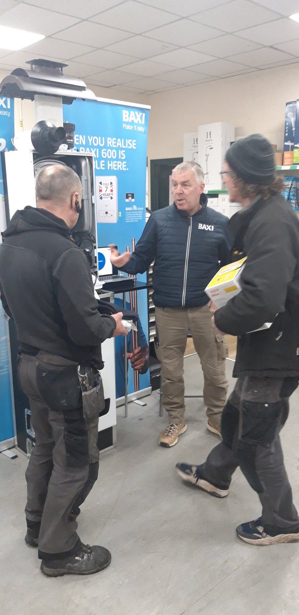 What a fantastic morning we are having here in #BishopAuckland <a href="/JTAtkinsonBM/">JT Atkinson Builders Merchant</a> Talking about our fantastic Boiler range offering 5, 7 &amp; 10 year warranty.  Call in and say hello to the #CombiKing <a href="/ptrotman_baxi/">Combi King</a> <a href="/baxiboilers/">Baxi UK & Ireland</a>