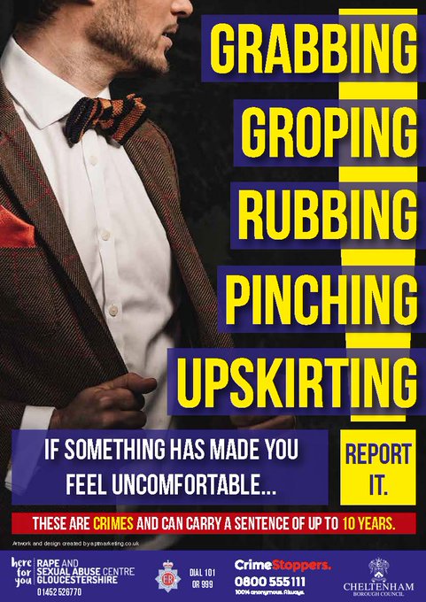 CBCLicensing's tweet photo. Do you know what sexual violence or sexual #harassment is? Do you know where to get help? #TheFestival #CheltenhamFestival

@Glos_OPCC @Glos_Police @CheltenhamRaces @CheltenhamBC @glosrasac https://t.co/oyB5dMMYVD