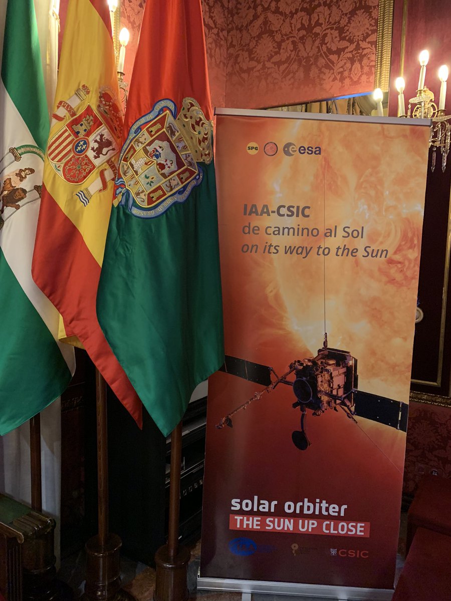 SebastianGR1965's tweet image. Un honor recibir en el @aytogra al grupo de investigadores granadinos que participan en la importante misión internacional Solar Orbiter. Un gran reto científico y tecnológico, en el que la ciudad de Granada tiene nombre propio. Enhorabuena!!!