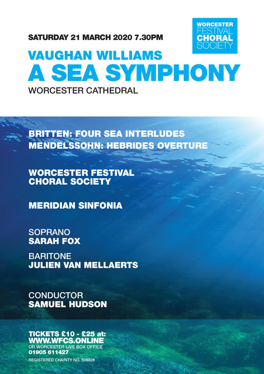 WorcsChoral's tweet image. Visit our FB page for 42 seconds of #choral joy from the latest WFCS rehearsal of #VaughanWilliams #ASeaSymphony ...And you can hear the whole thrilling #concert on 21 March in #Worcester Cathedral - don&apos;t miss out! facebook.com/WorcsChoral/