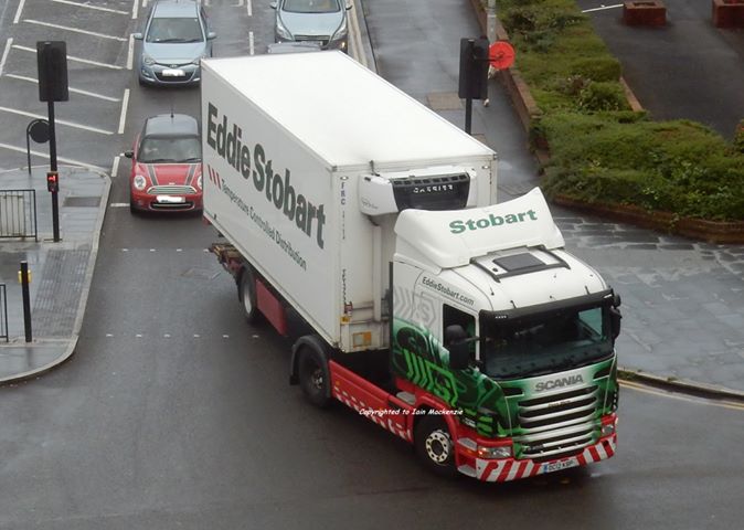 In this weeks #TruckingTuesday we feature an aerial shot of a Scania G Cab with urban trailer. Name: Dawn Marie. Fleet Number: L7561. Registration: DC12 KBP. Picture taken by Ian Mackenzie in Preston.