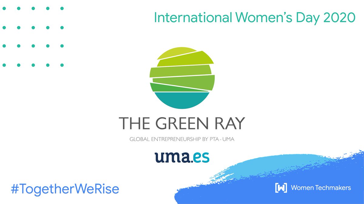 🎖 Patrocinador Platinum 🎖

En esta ocasión, tenemos la suerte de poder dar acogida al #IWD2020Malaga en <a href="/thegreen_ray/">The Green Ray</a> .
El "rayo verde" es el espacio de emprendimiento, tecnología y conocimiento que acoge a las empresas más innovadoras.

#TogetherWeRise <a href="/WomenTechmakers/">Women Techmakers</a>