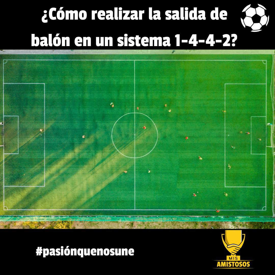 Esta semana analizamos como realizar una salida de balón en un sistema 1-4-4-2.  <a href="/AlvaroHerradon/">Álvaro Herradón</a> nos explica las diferentes opciones que tenemos los #entrenadores para sacar el balón cuando utilizamos este sistema de juego. 👉 misamistosos.com/?p=1685 #entrenador #sistemadejuego
