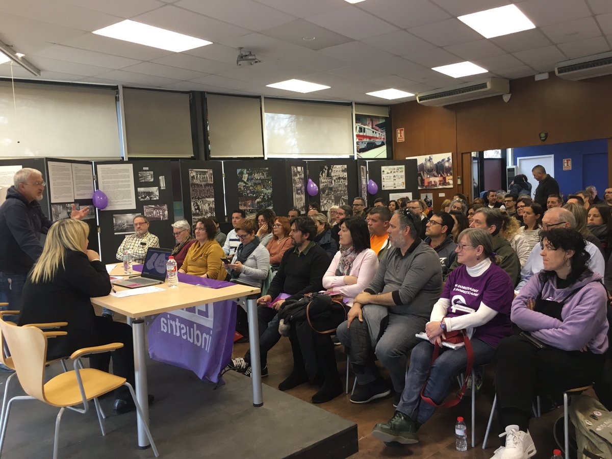 ccooalstom's tweet photo. Avui participem a la jornada “Bretxa salarial i registre salarial” al museu la Maquinista de @FMaquinista @FICCOOCat #8M #CCOODenúnciaiAcció https://t.co/fcolr3Tx91