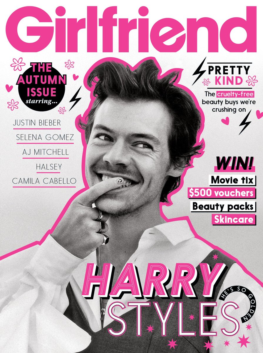 New issue starring Harry_Styles on sale now! ?? Girlfriend Scoopnest