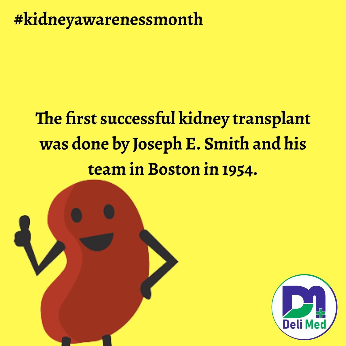 DeliMedApp's tweet photo. Kidney Awareness Month....
#delimed #medicineswhenyouneedmost
#startup https://t.co/SkFDFCwWlv