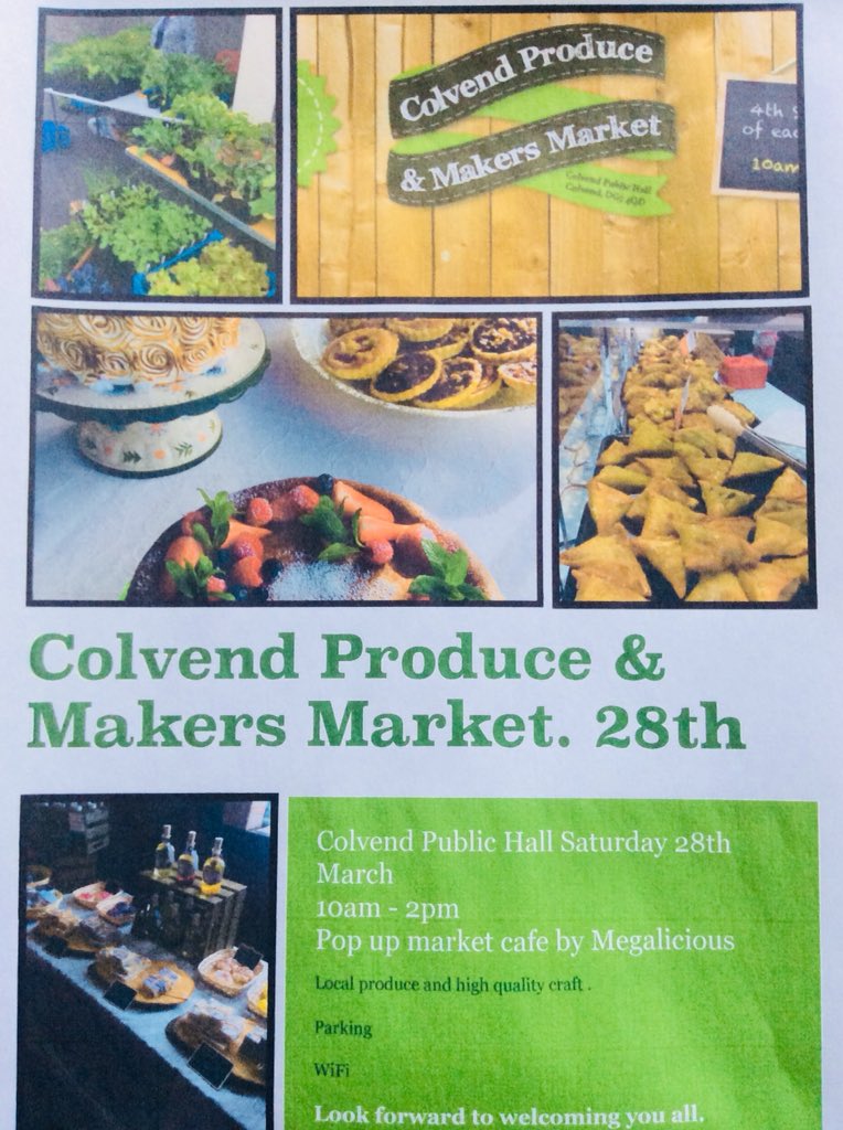 AnnetteNeed's tweet photo. The 28th is the start of #Colvend Produce & Makers Market where, I will be selling a selection of my baking. Come along, have a chat and enjoy the #Colvendcoast or walk in #Dalbeattieforest, the entrance is right next to the hall .You can eat cake on the way #shoplocal https://t.co/qW2S0ReFoD