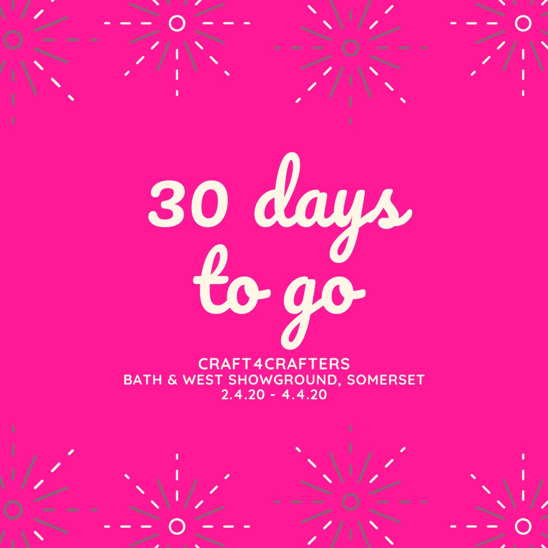 Craft4Crafters's tweet photo. ✨ Are you ready for a crafting extravaganza? ✨

Withstands over 2 floors, new workshops rooms, &amp; a new restaurant &amp; cafes, making the show simply one of the best in the South West! The show runs from 2nd - 4th April at the Bath &amp; West Showground.

🎫 https://t.co/0IKf7lgWcv https://t.co/kUTJ1NYxQc