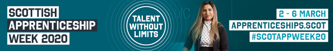 HTAberdeen's tweet photo. We are delighted to be supporting #ScotAppWeek20  2-6 March 2020, along with some of our Apprentices from @EntierLtd 
Find out more: https://t.co/DxlImpcNYG #TalentWithoutLimits https://t.co/qNgenVDcZz