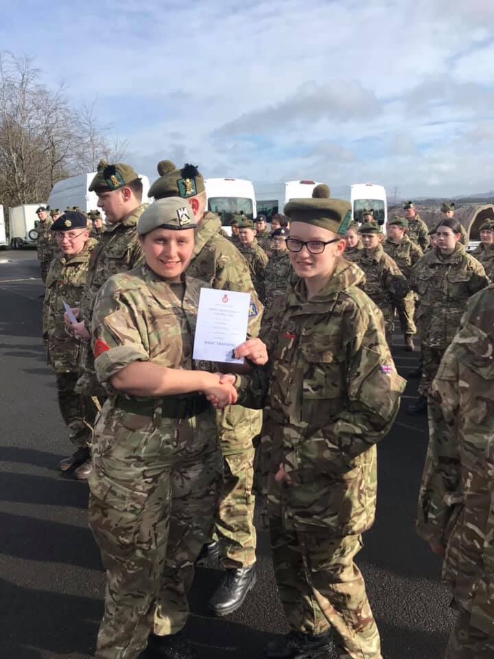 SQArmyCadets's tweet photo. (1/3)An incredible weekend of achievements for the Detachment. Congrats to Cadets Ben Preston, Luke Gordon &amp; Chloe Almond on the presentation of their Basic Training Certificates. 
#maximisingpotential 
@ArmyCadetsUK @LBCadet @ArmyCadetsScot
#southqueensferry #queensferry https://t.co/Z0SjjCb5ur