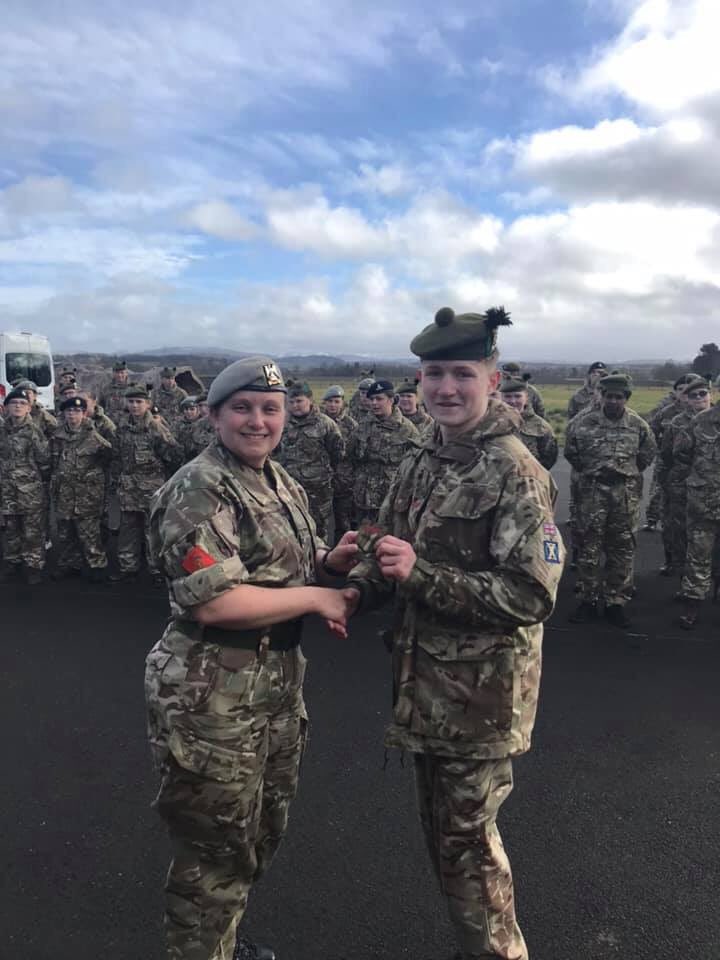 SQArmyCadets's tweet photo. (3/3) It was also the next step on the leadership ladder as they take on new roles within the unit
Cpl T. Noble - 1 Section Commander
Cpl C. Marshall - 2 Section Commander
LCpl W. Paterson - 1 Section 2IC
LCpl J. Hunter - 2 Section 2IC
#maximisingpotential 
@ArmyCadetsUK @LBCadet https://t.co/DkKnUhggTM