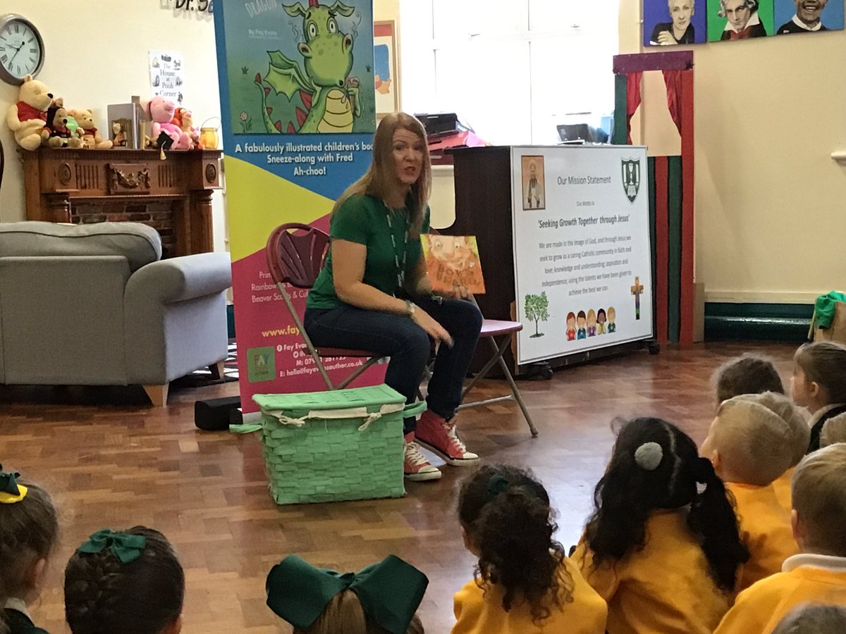 sjvblackpool's tweet photo. Very lucky to have an author, Fay Evans, visiting our school today to share the story of ‘Bob’s Beard.’ #SJVClassRR https://t.co/x39VsHMWrk