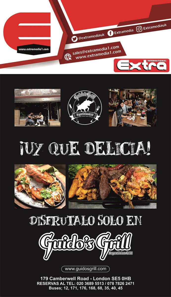 ExtraMediauk's tweet photo. 🔥  Disfruta del mejor sabor en Guido’s Grill → https://t.co/7Zg1Wc6Cnf #Londres #febrero #food #comida #latinos #Publicidad #London #Extraradio1 #ExtramediaUK https://t.co/kyTD5gOcK5