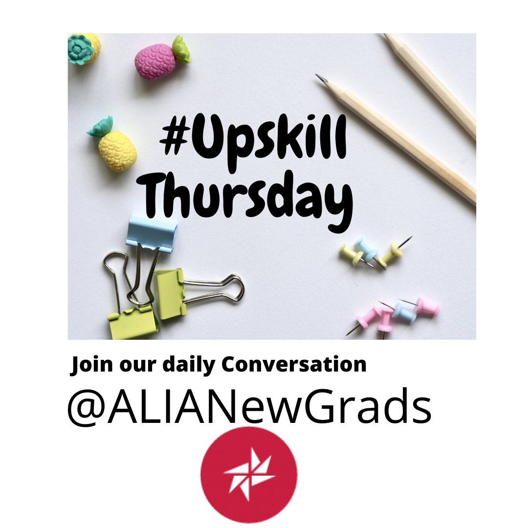 ALIANewGrads's tweet photo. Welcome to our first #UpSkillThursday - where we discuss all things
#ProfessionalDevelopment, #LearningOpportunities, #LISStudy, #JobApplications, etc.
Have something you'd like to see us look at? Feel free to let us know! https://t.co/xmIEOcG7YC