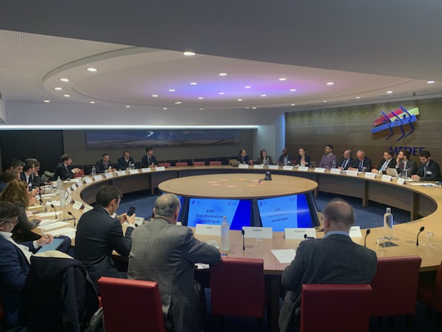 MarcRennard's tweet photo. Merci @AFD_France pour un atelier très utile ce matin à @MEDEF_I  (Task Force Numérique) sur la transformation digitale des états. Bravo aux entreprises françaises intervenantes : #atos #thales #idemia #INgroupe  #bureauveritas  #famoco #Orange https://t.co/T4GMVTggte