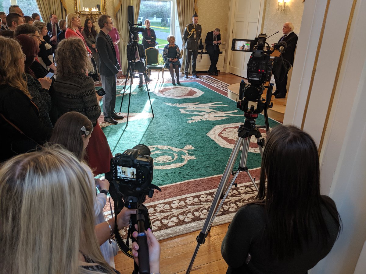 yiyoungvoices's tweet photo. Our #YMCAyouthreporters &amp; @YMCAireland staff with @PresidentIRL

We were delighted to celebrate &amp; document the special reception to mark the 20th Anniversary of @The_Wheel_IRL at Áras an Uachtaráin during midterm!
🔻🎥📷🎞

#TheWheel20 #YMCAyouthinfo #YMCA #YMCAdigitalcreativity https://t.co/yrhlfs8Dne