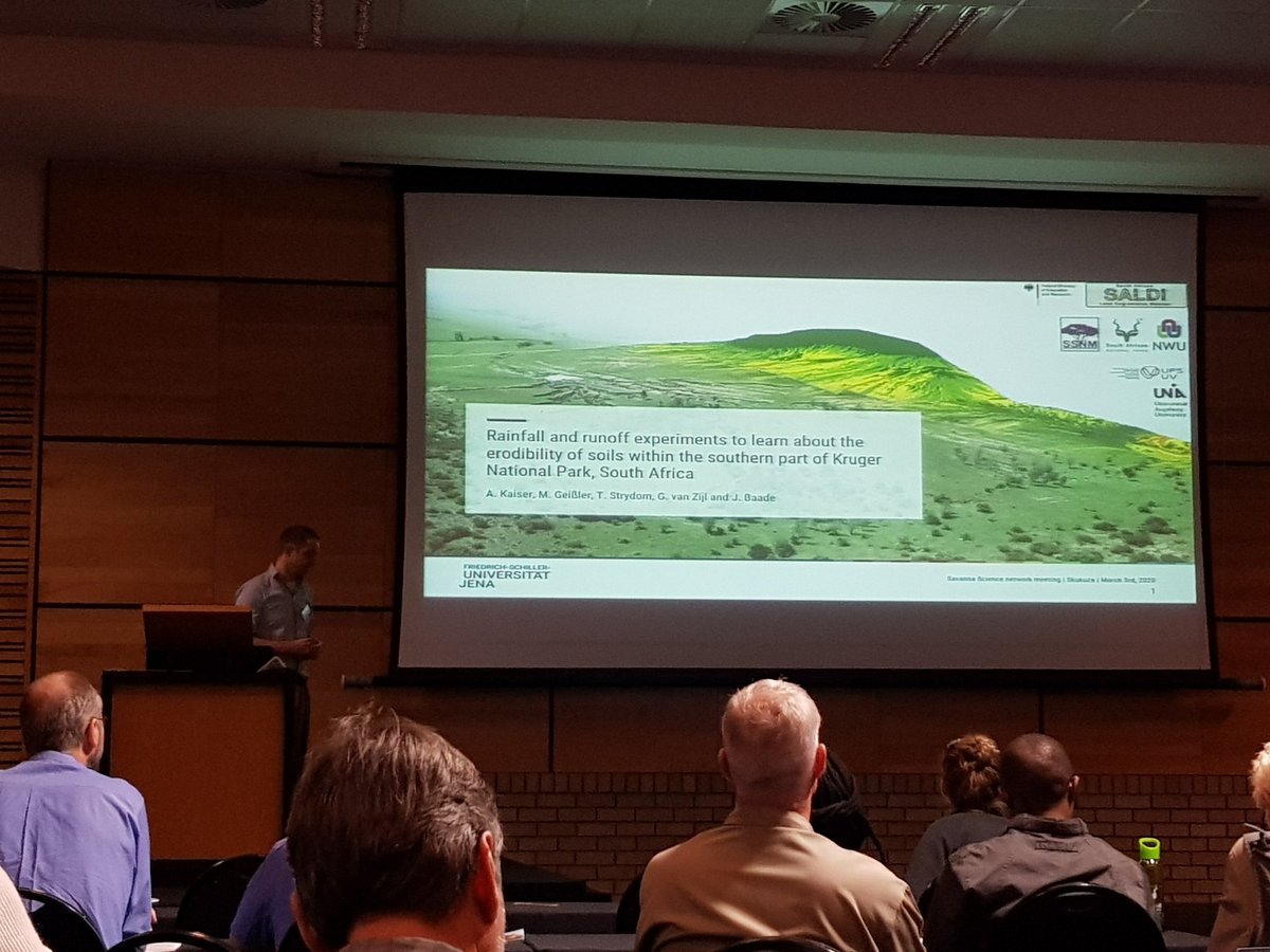 EMSAfrica project (@emsafrica) on Twitter photo Jussi Baade & Andreas Kaiser from <a href="/SALDi_FSU/">SALDi</a> present #landsurface #dynamics, #rainfall, #runoff #experiments <a href="/SANParksKNP/">Kruger National Park</a> nice collaborative initiatives between our projects! #SSNM2020 <a href="/JEOS_Jena/">Jena Earth Observation School</a> Jussi Baade & Andreas Kaiser from <a href="/SALDi_FSU/">SALDi</a> present #landsurface #dynamics, #rainfall, #runoff #experiments <a href="/SANParksKNP/">Kruger National Park</a> nice collaborative initiatives between our projects! #SSNM2020 <a href="/JEOS_Jena/">Jena Earth Observation School</a>