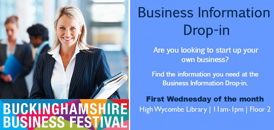 Bucks_Libraries's tweet photo. Are you looking to start up your own business? Join us tomorrow at #WycombeLibrary for the free Business Information Drop-In. On Floor 2 from 11am-1pm. https://t.co/YUIypcBpRr ~CA https://t.co/bpo2KwCAhd