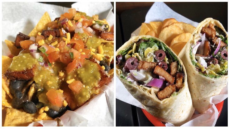 Weekly Specials:

Spring Training Nachos (V/NV): Tortilla Chips, Black Beans, V/NV Pork Belly, Salsa, Pico, Cashew Cheese Sauce &amp; V/NV Cheddar

Gyro to Hero Wrap (V/NV): Gyro Meat or Tahini Seasoned V Pork, Hummus, Tzatziki, Lett, Tom, Oni, Olives &amp; Pepperoncinis in a Tortilla