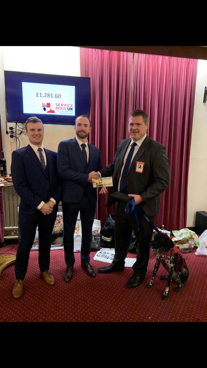 RAF_NCACITC's tweet photo. NCACITC 282 cadets recently raised £1281.60 for @ServiceDogsUK on their charity night . Big thank you to everyone who was involved and who donated ! @FerryBrewery @DavidLloydUK @FairfaxFavor @SharpsBrewery https://t.co/HDdVGWhGQt
