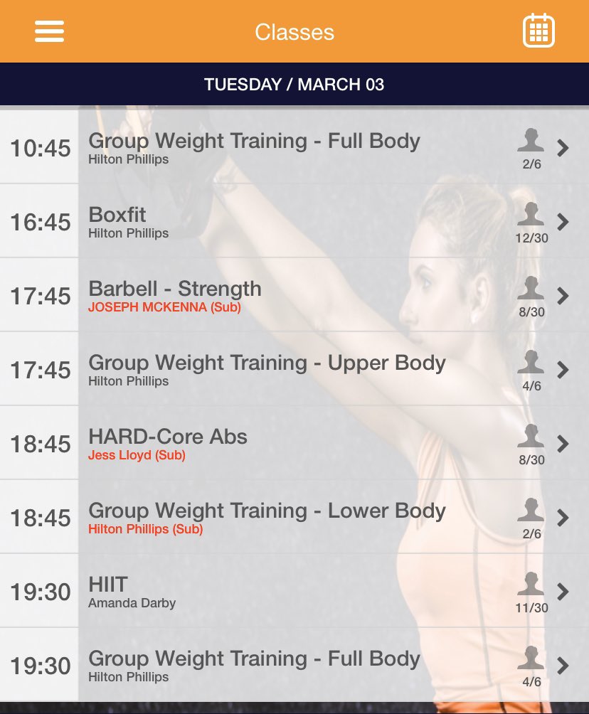 Download our free app and simply select the session you want to do! This is what the rest of today’s timetable looks like on the app. Just search Workout Liverpool, available on the AppStore and Androids. 📲