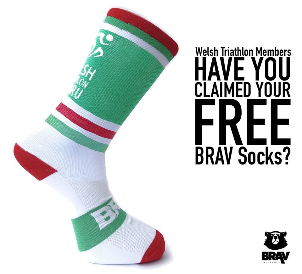 Looking to claim you FREE Welsh Triathlon socks as part of your membership? 

1. Visit bravendurance.co.uk
2. Select FREE member sock
3. Enter your membership number 
4. Enter the onscreen discount code