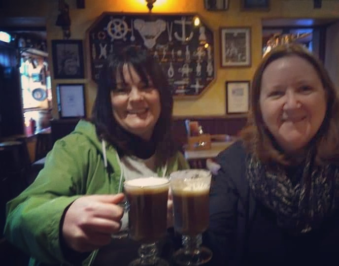 Travel_Donegal's tweet photo. #IrishCoffee in an #IrishPub with #tourguide Amanda in the #WildAtlanticWay #BucketList https://t.co/19KYK17y6t