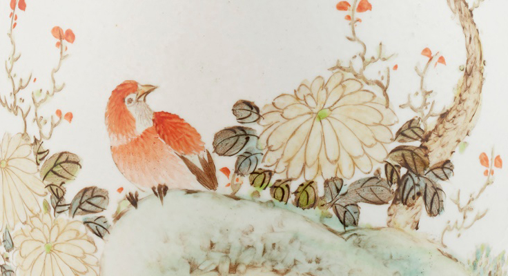 LyonandTurnbull's tweet photo. Delicately painted birds perched on rocks & flowering branches adorn this lovely #RepublicPeriod vase featured in next week's sale of #AsianWorksofArt in #Edinburgh. Learn more & view the full auction catalogue: https://t.co/VpsEZ5Qinz https://t.co/mEYjrhslHv