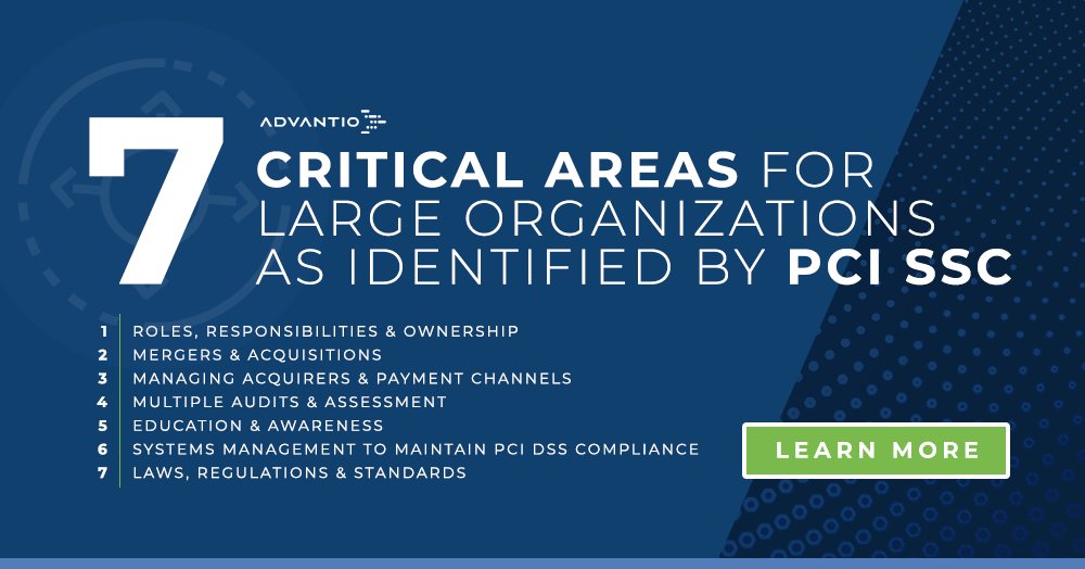 advantioglobal's tweet photo. Today on our blog we analyzed a new information supplement by @PCISSC called "#PCIDSS for Large Organizations":https://t.co/yOD7u5hsxY

#pcissc #paymentsecurity #pcicouncil #informationsecurity #datasecurity #security #cybersecurity #infosec #dataprotection #securityconsultant https://t.co/RBp2nT04r6