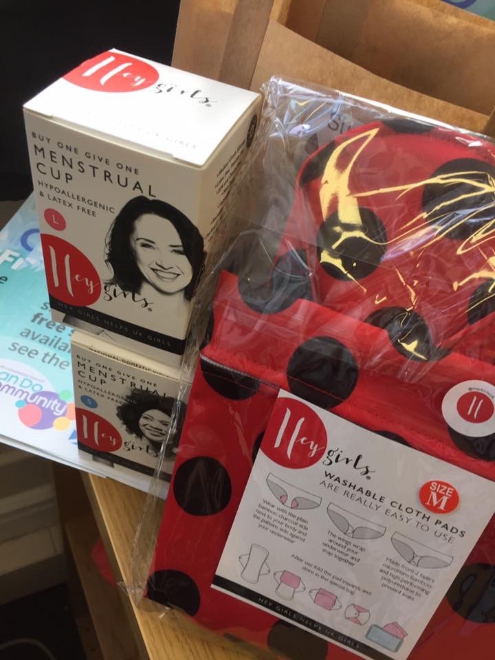 NotWaist's tweet image. We are pleased that we can now offer you In store #heygirls products. We have a variety of different items including menstrual cups &amp;amp; reusable pads! 
These items are free for everyone who needs them ♥️

#freeperiods
#CanDoCommunity
#strongertogether
#