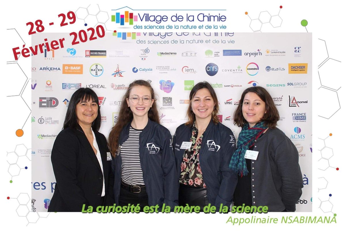FA7JE's tweet photo. Ce week-end 2 de nos chefs de projets se sont rendues au Village de la Chimie afin d’y rencontrer les entreprises et leur présenter les services de FA7 Junior-Études.
Nous remercions les organisateurs du salon, les entreprises présentes ainsi que l'@ENSIACET.

#villagedelachimie https://t.co/7RoQ7rSN6S