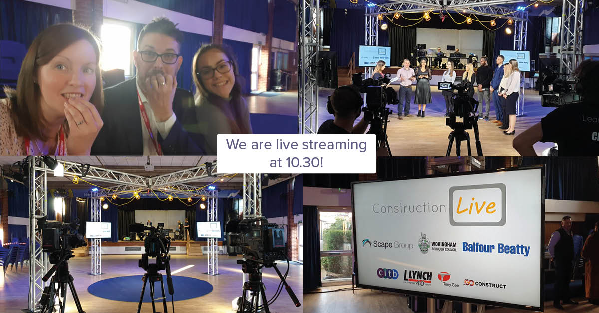 TonyGeeLLP's tweet photo. Members of our team are in full rehearsals for @LearnLiveUK ConstructionLive which will be livestreamed from 10.30 today. To watch the live webinar register here: https://t.co/xZhStxXlbo #constructionlive https://t.co/QhwziMkzEy