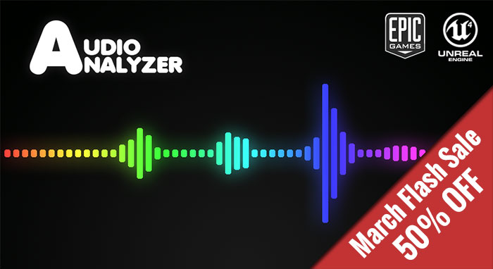 parallelcube's tweet image. Save 50% during the Unreal Engine Marketplace March Flash sale
👉Only until 6 March.
AudioAnalyzer: unrealengine.com/marketplace/en…
Web:
parallelcube.com/2018/11/11/aud…
#ue4 #Marketplace #plugin