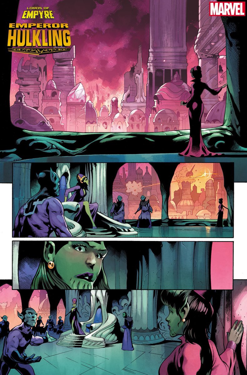 dano_cosmic's tweet photo. Preview pages from Lords of #Empyre: Emperor #Hulkling #1! Out April 22nd! Shared via @meakoopa.
✨
W-#ChipZdarsky/#AnthonyOliveira, A-#ManuelGarcia, C-#TrionaFarrell
✨
#Kree #Skrull #Cotati #Galactus #CaptainMarvel #MarVell #PrincessAnelle
✨
#MarvelCosmic https://t.co/5ikKMJ6giC