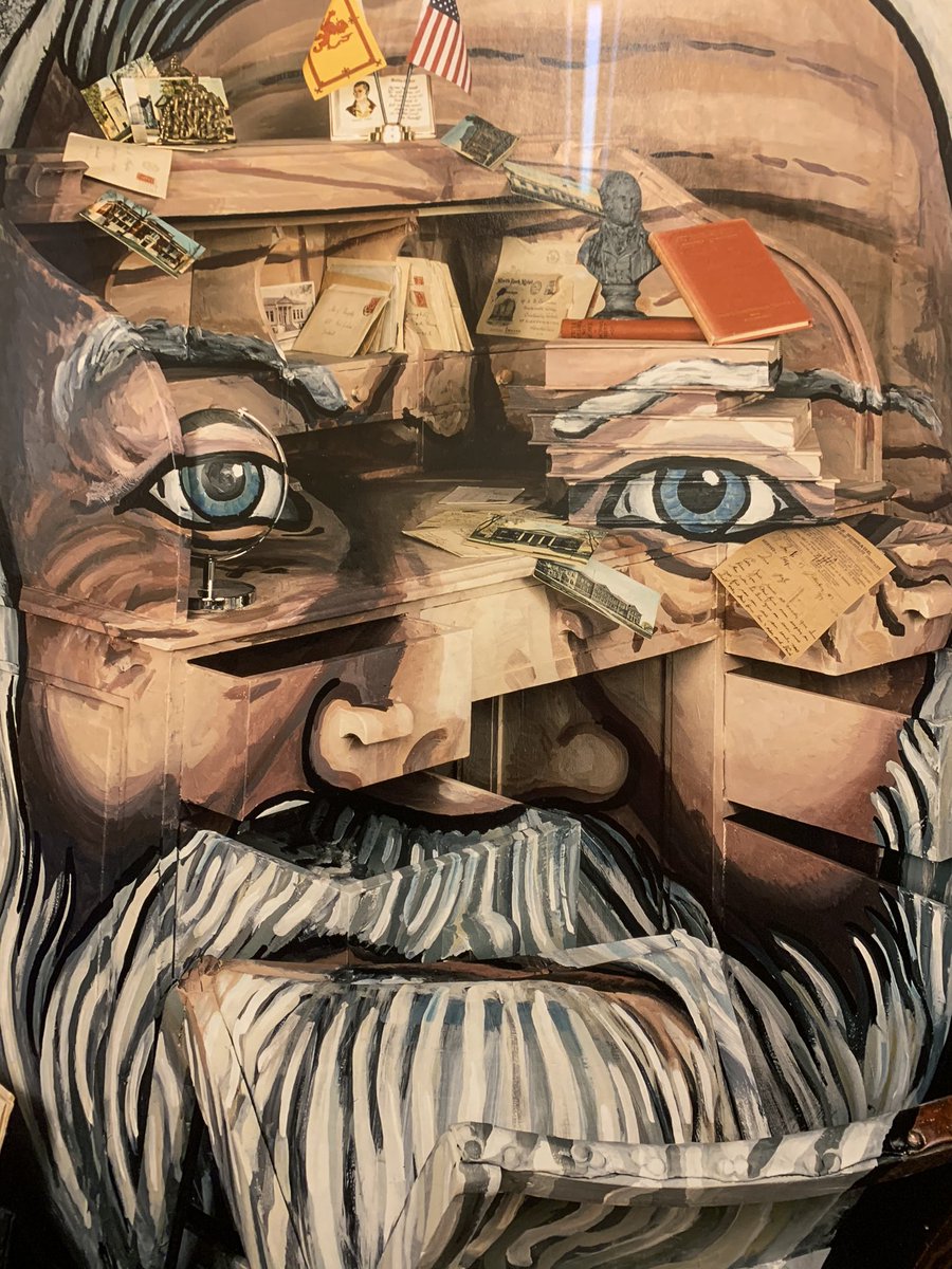 SarahPDavidson's tweet photo. Exciting to be at the unveiling of the new @CalumColvin portrait of Andrew Carnegie this morning. Kudos to the @carnegiemuseum and #Carnegie #Dunfermline Trust for a bold commission. https://t.co/gsV0pVZWSs